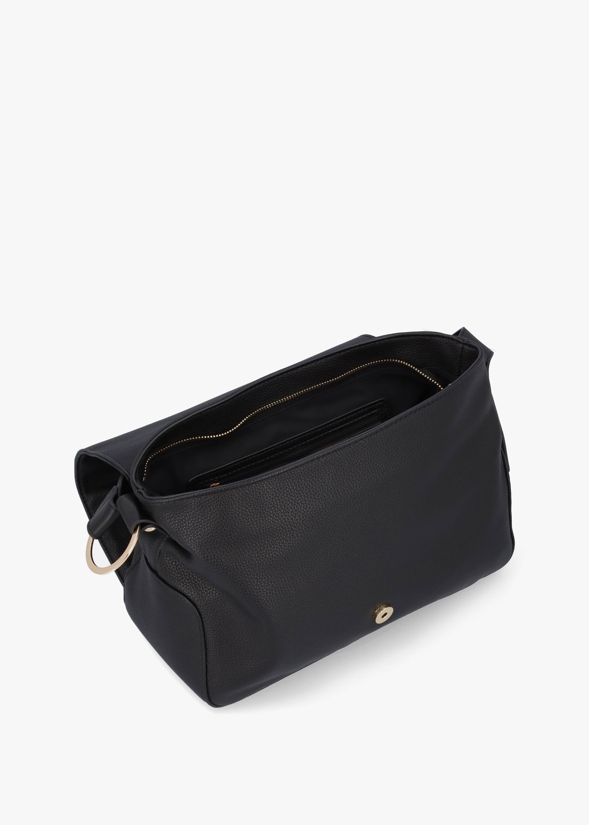 Peonies Nero Shoulder Bag