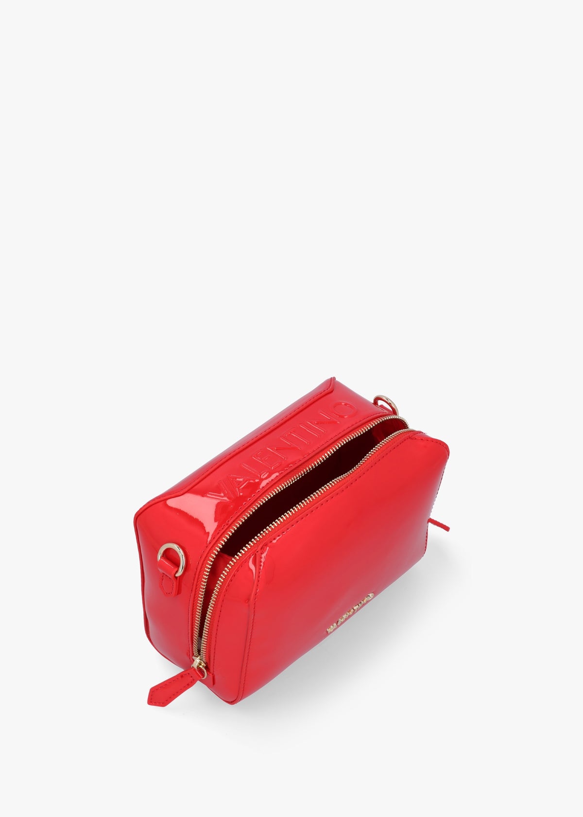 Pattie Patent Rosso Camera Bag