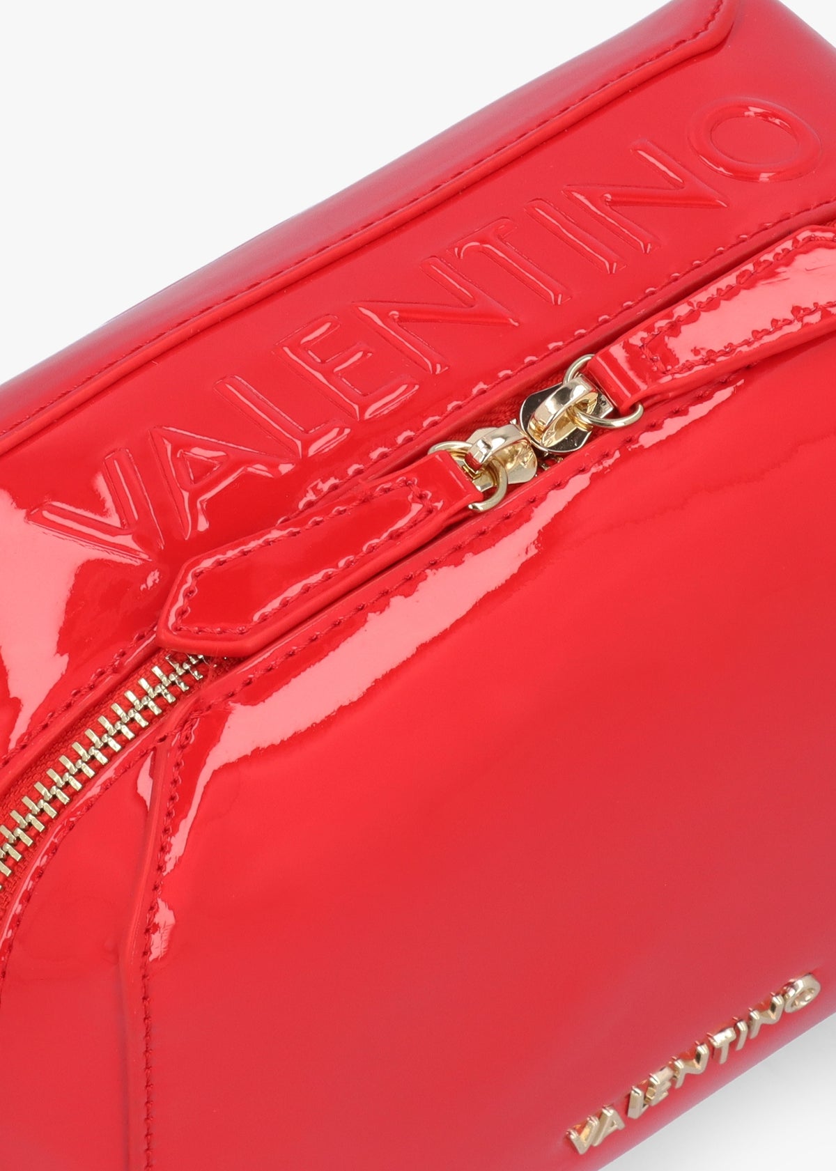 Pattie Patent Rosso Camera Bag