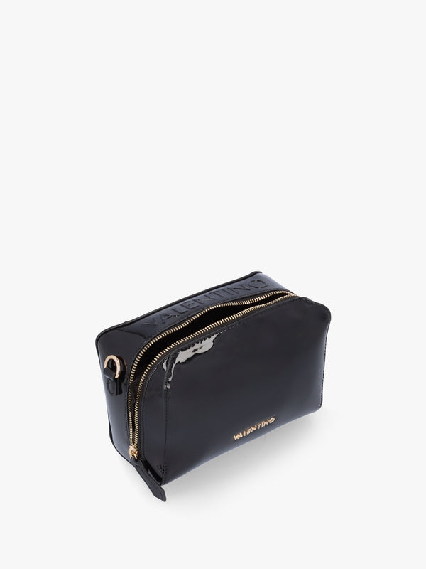 Pattie Patent Nero Camera Bag