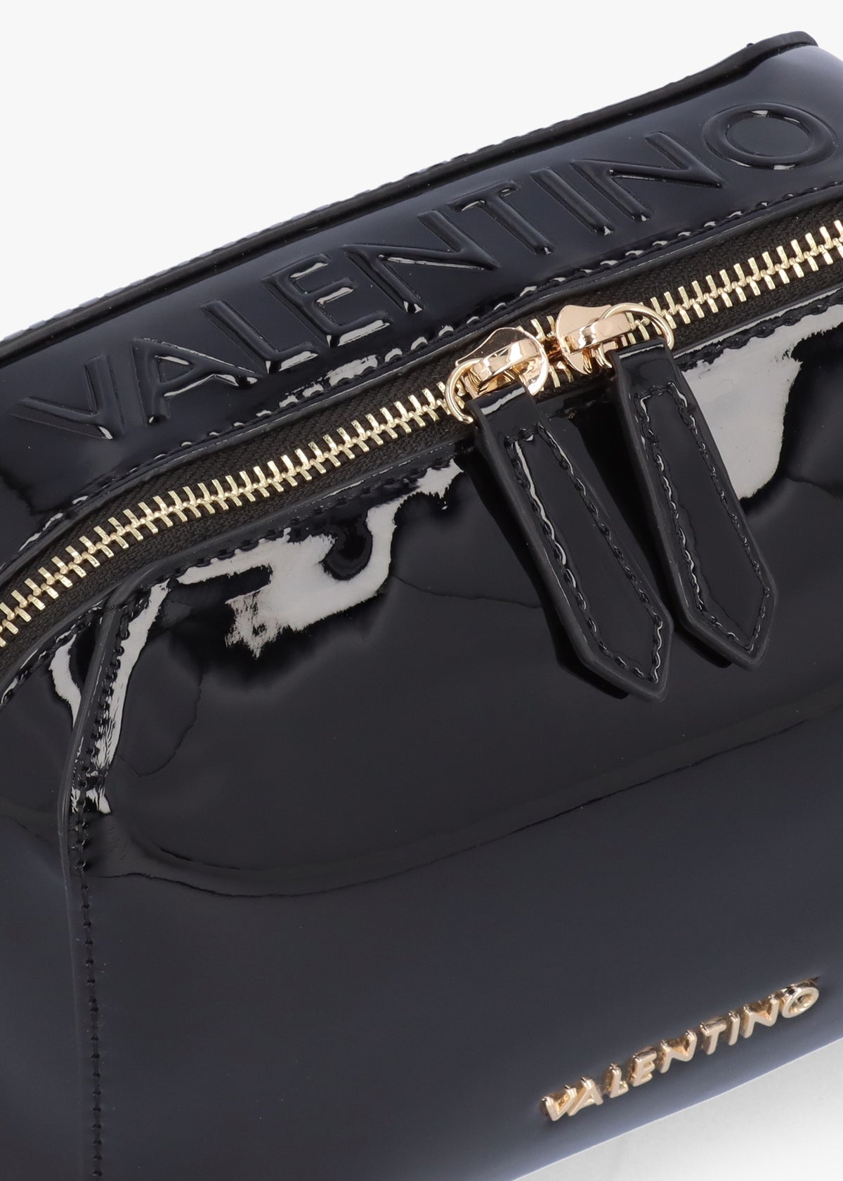 Pattie Patent Nero Camera Bag