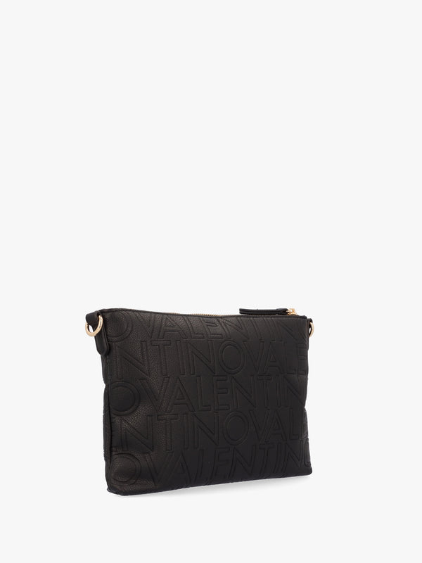 Pansy Logo Top Zip Nero Cross-Body Bag