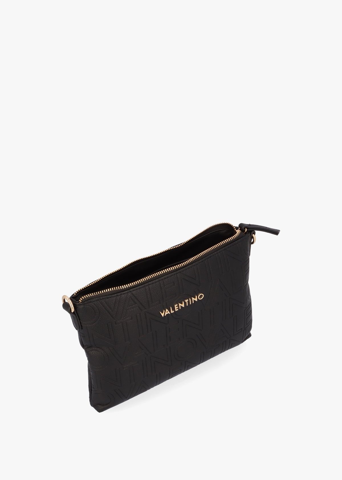 Pansy Logo Top Zip Nero Cross-Body Bag