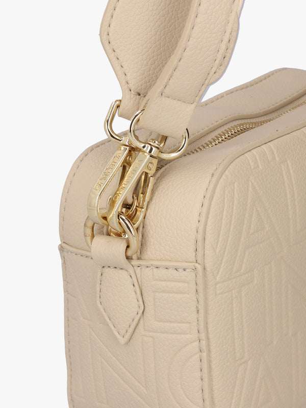 Pansy Ecru Logo Camera Bag