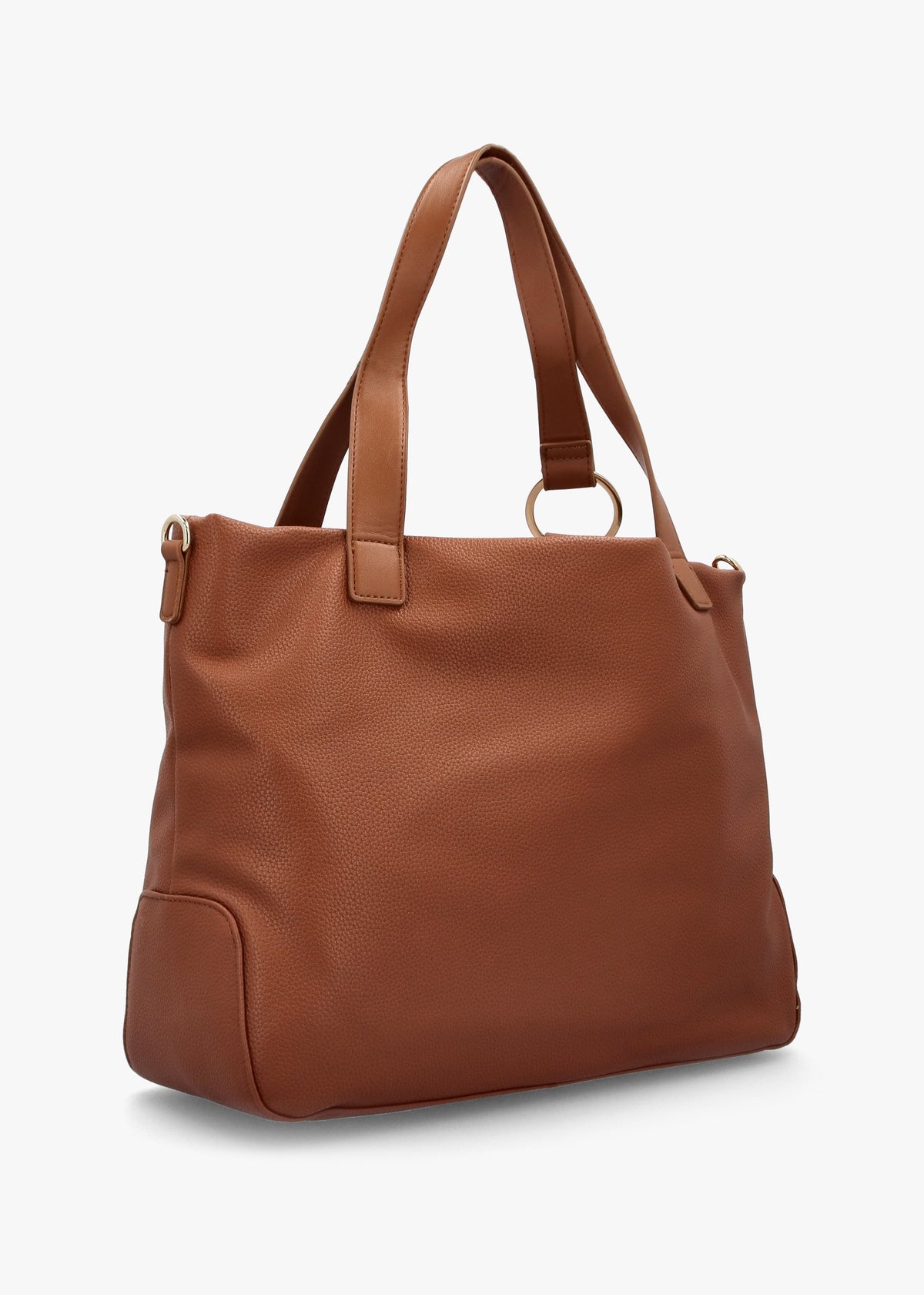 Peonies Cuoio Shopper Bag