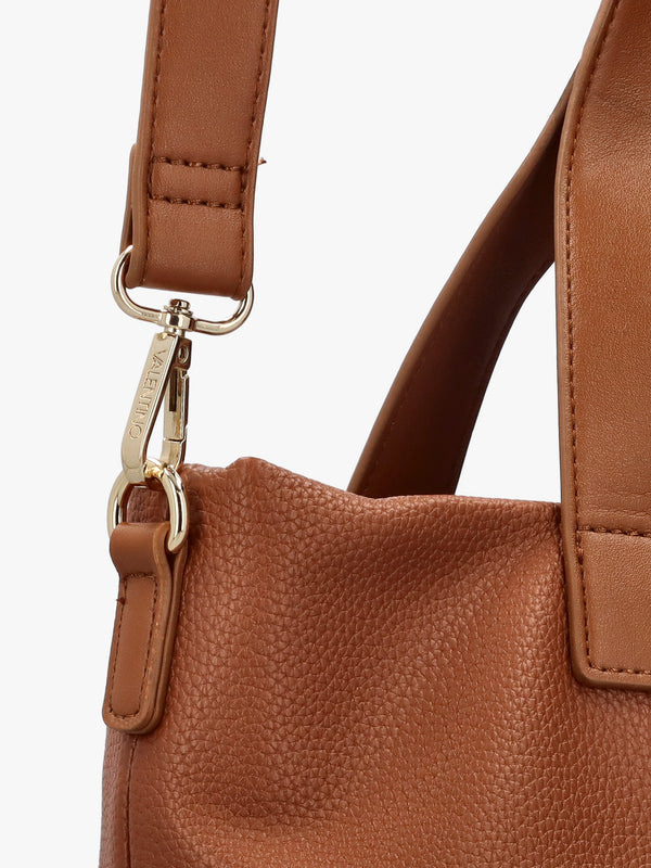 Peonies Cuoio Shopper Bag