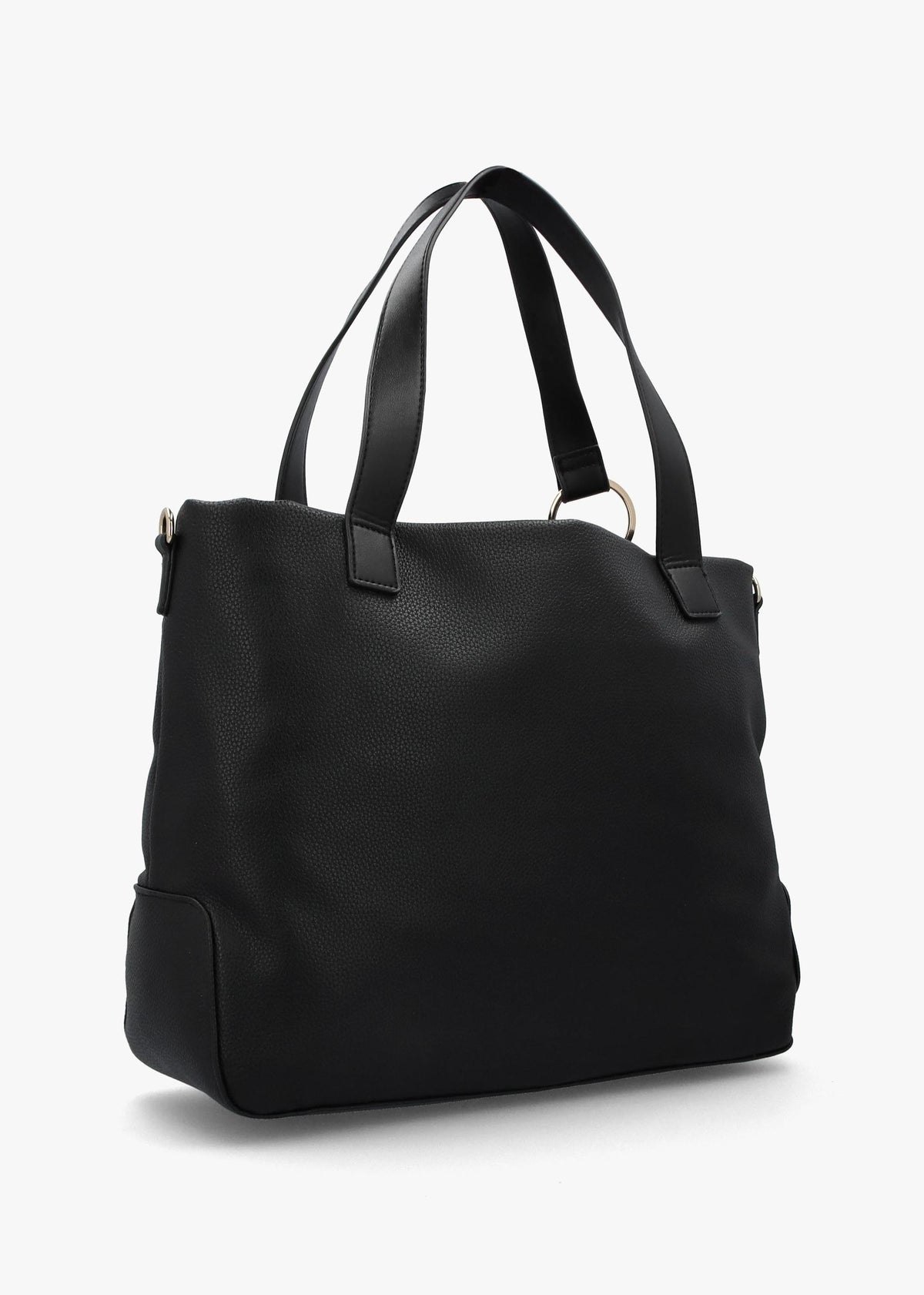 Peonies Nero Shopper Bag