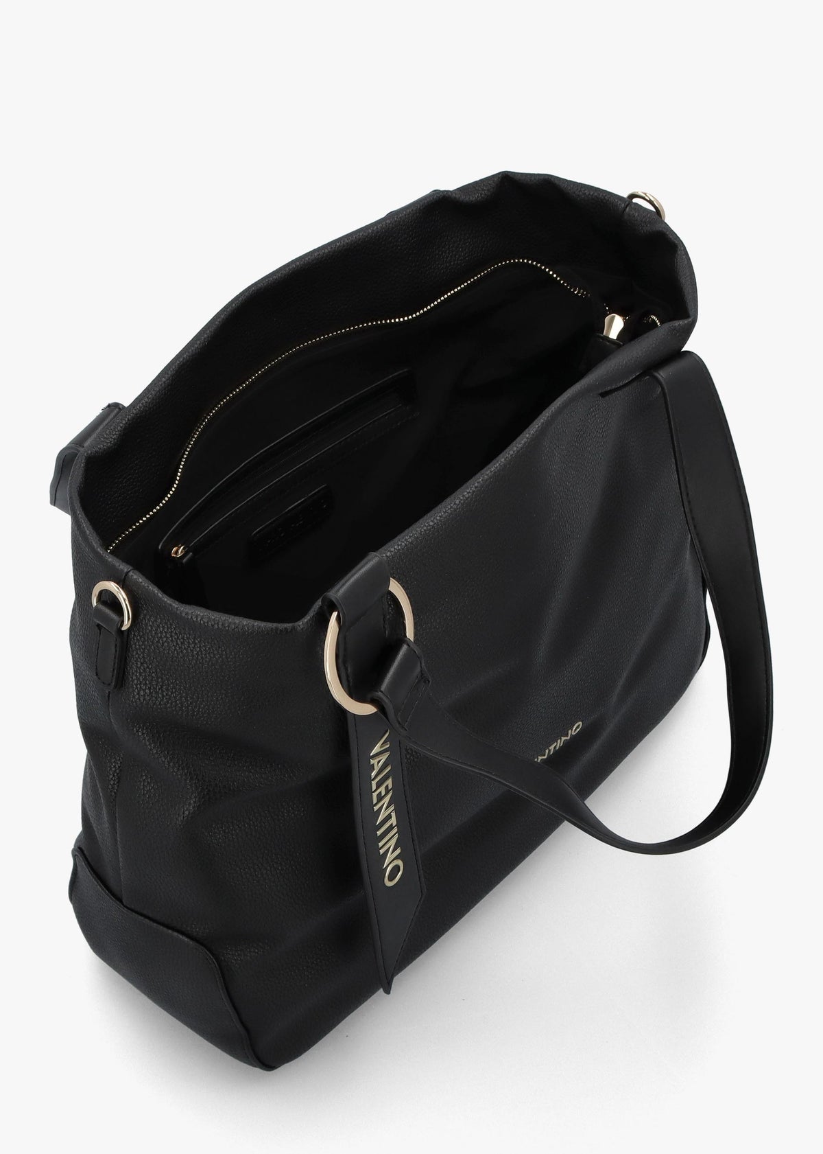 Peonies Nero Shopper Bag