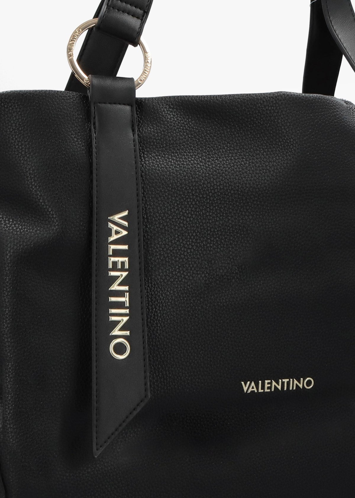 Peonies Nero Shopper Bag