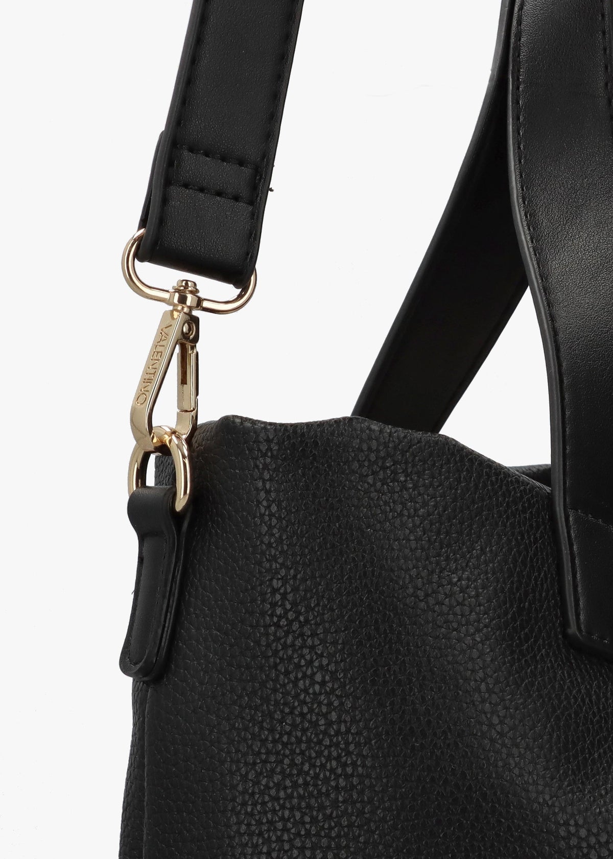Peonies Nero Shopper Bag