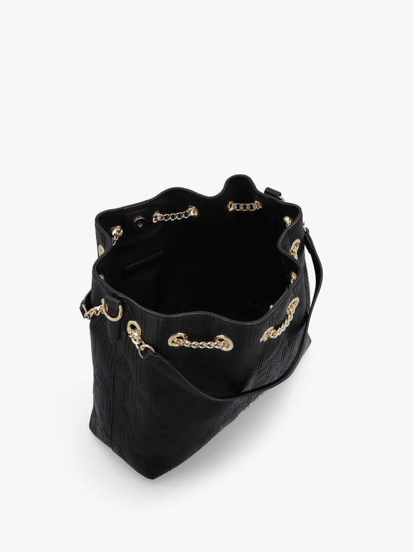 Pansy Nero Logo Bucket Bag