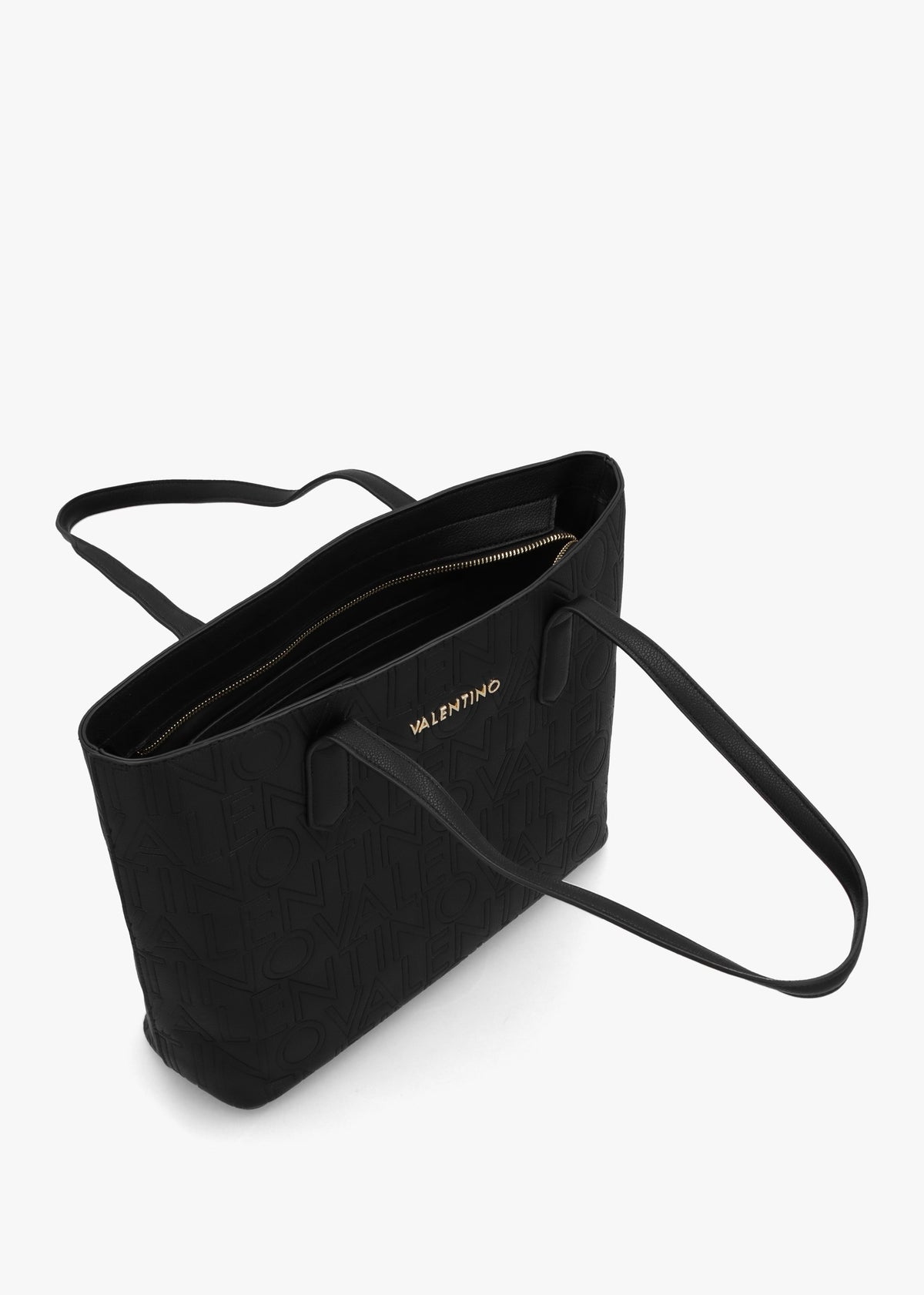 Pansy Nero Logo Shopper Bag