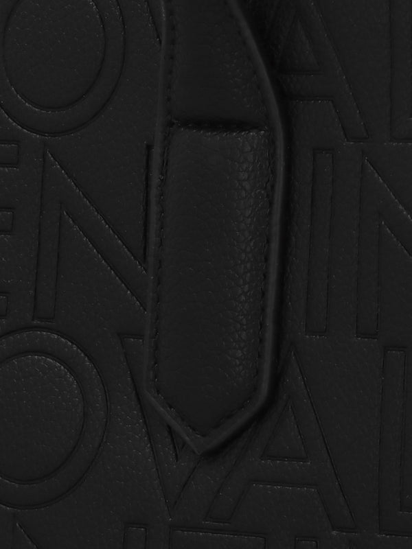 Pansy Nero Logo Shopper Bag