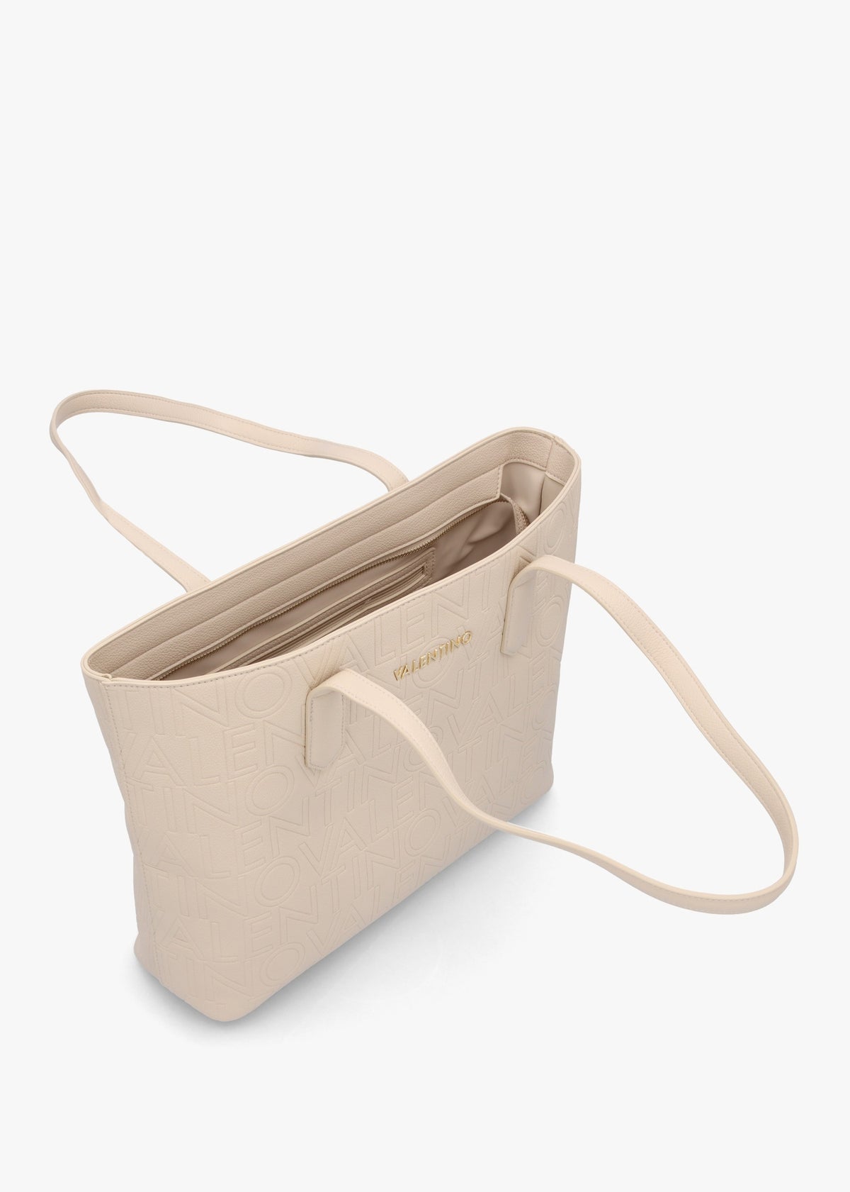 Pansy Ecru Logo Shopper Bag