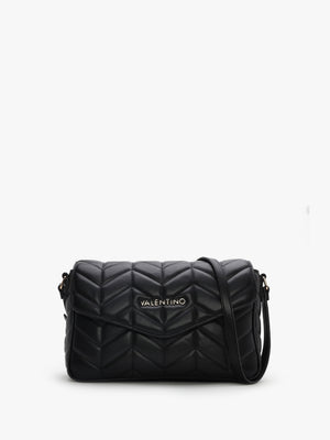 Petal Chevron Nero Cross-Body Bag