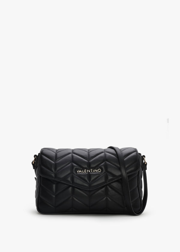 Petal Chevron Nero Cross-Body Bag