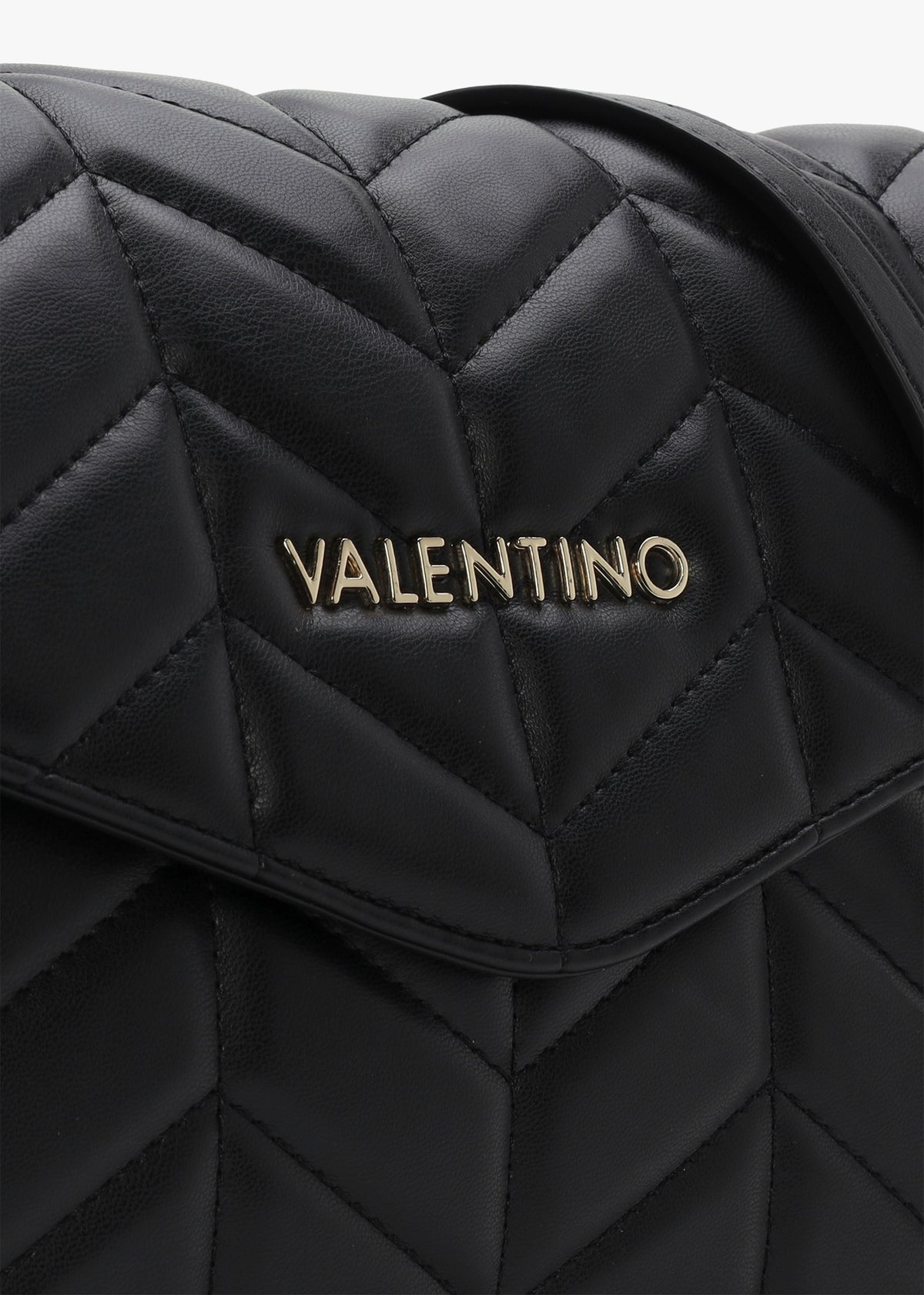 Petal Chevron Nero Cross-Body Bag