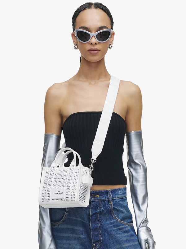 The Crystal Canvas White Cross-Body Bag