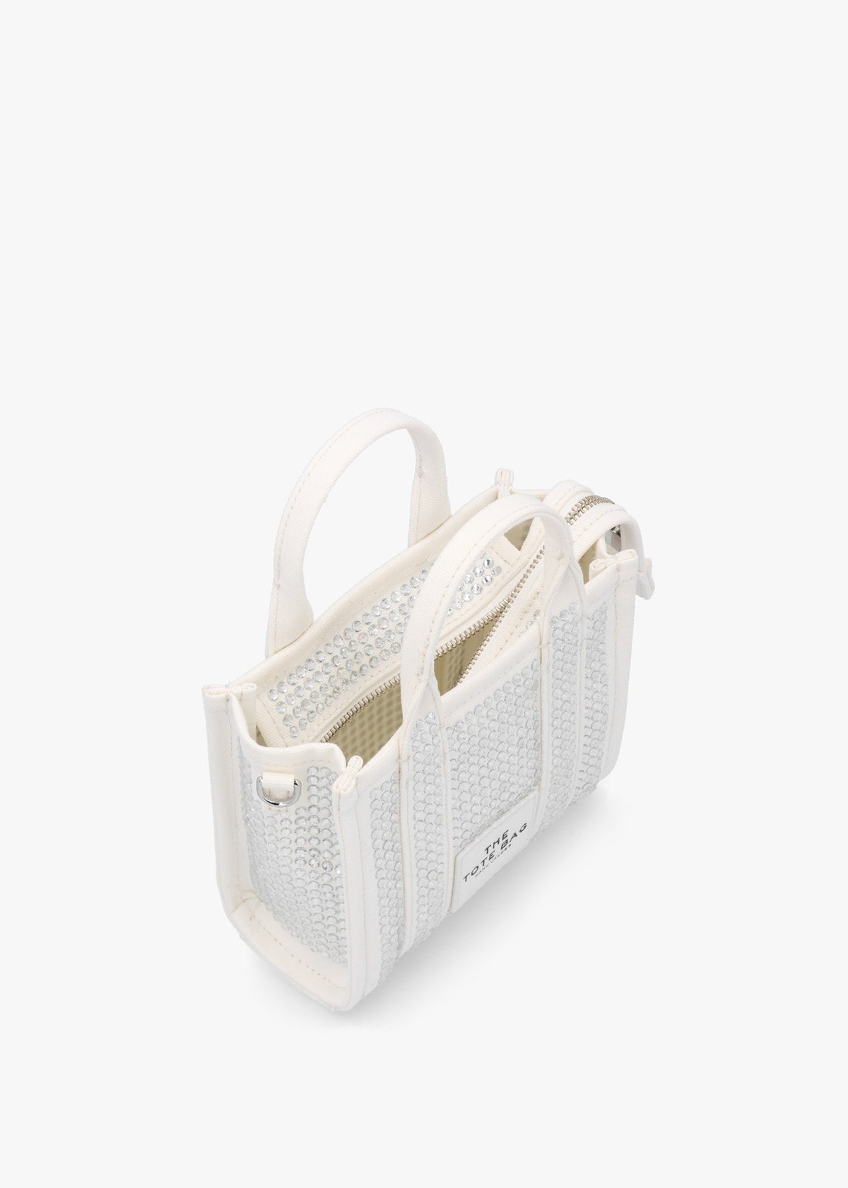 The Crystal Canvas White Cross-Body Bag