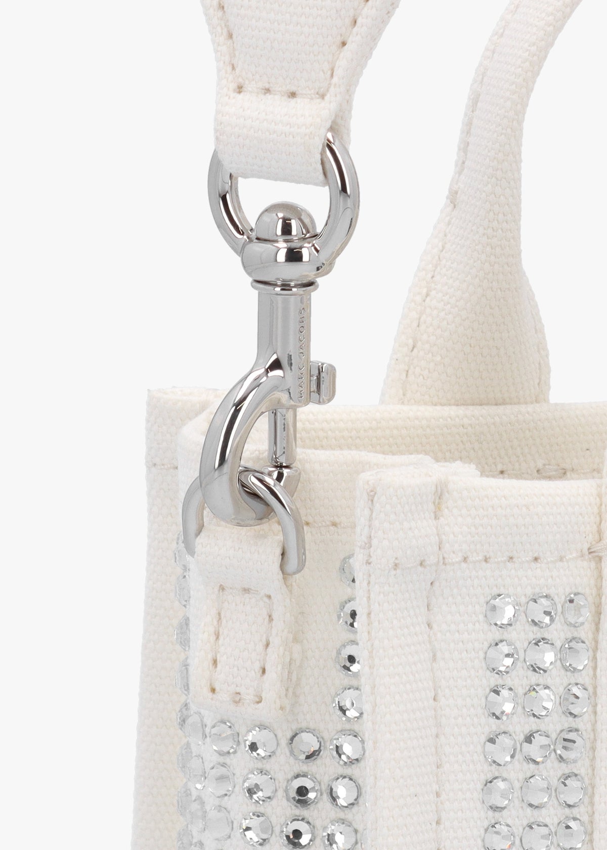 The Crystal Canvas White Cross-Body Bag