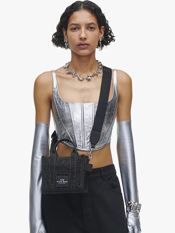 The Crystal Canvas Black Cross-Body Bag