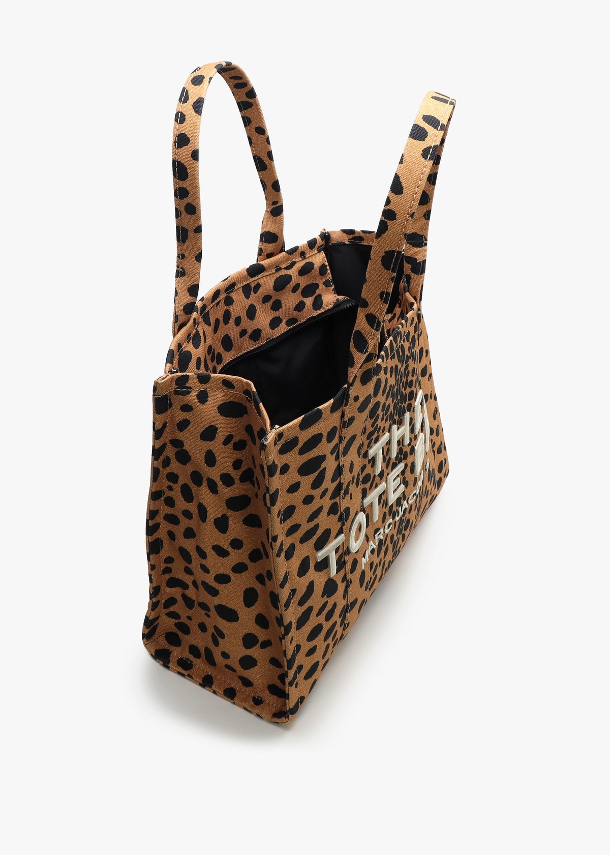 The Cheetah Canvas Large Black Multi Tote Bag