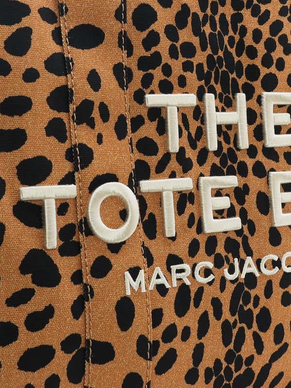 The Cheetah Canvas Large Black Multi Tote Bag