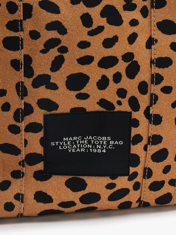 The Cheetah Canvas Large Black Multi Tote Bag