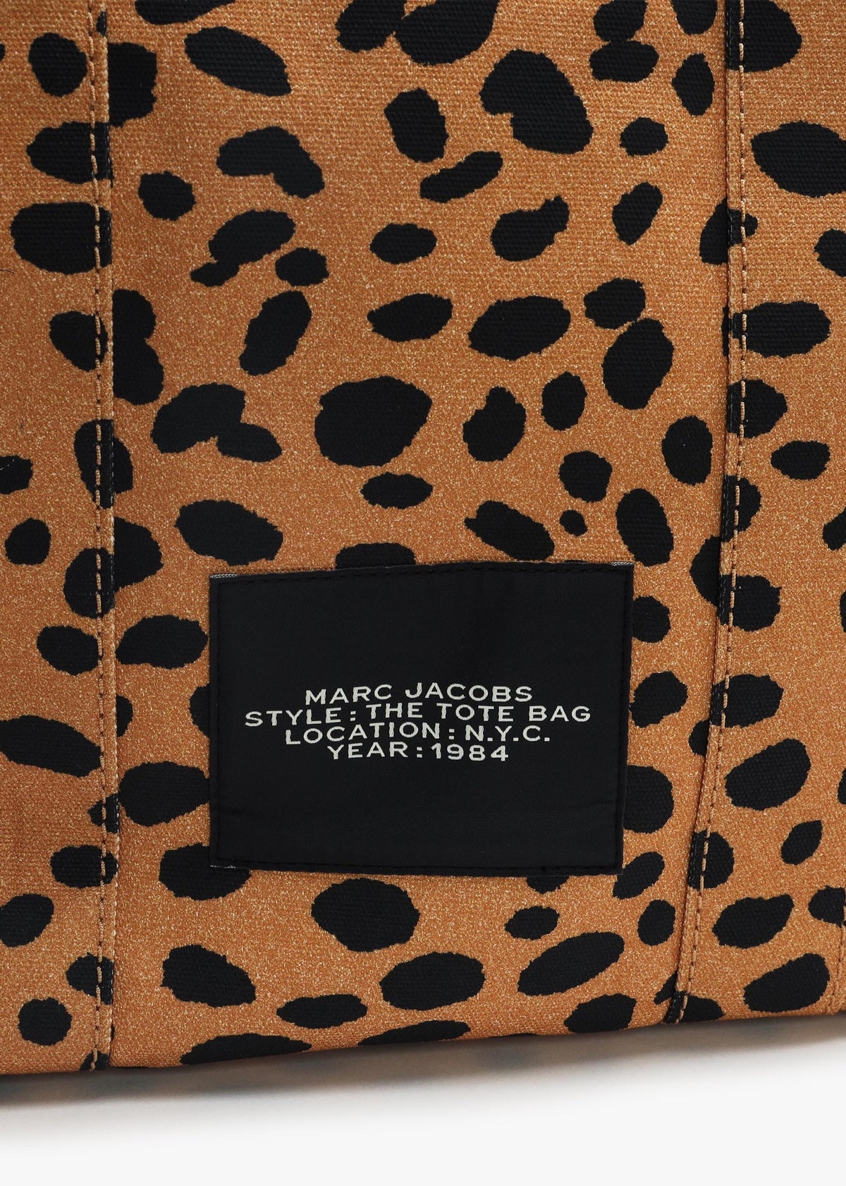 The Cheetah Canvas Large Black Multi Tote Bag