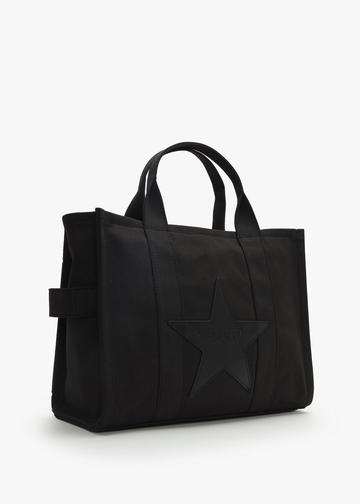 The Star Canvas Medium Black Tote Bag