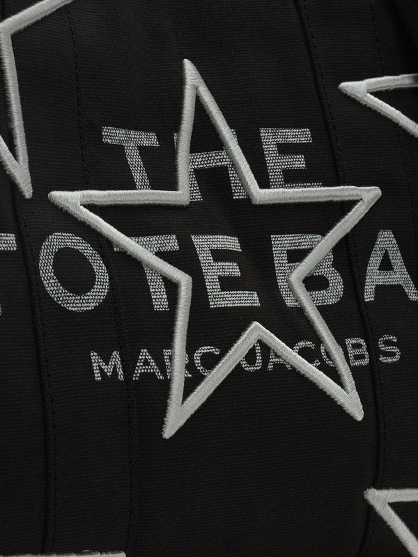 The Star Canvas Medium Black Tote Bag