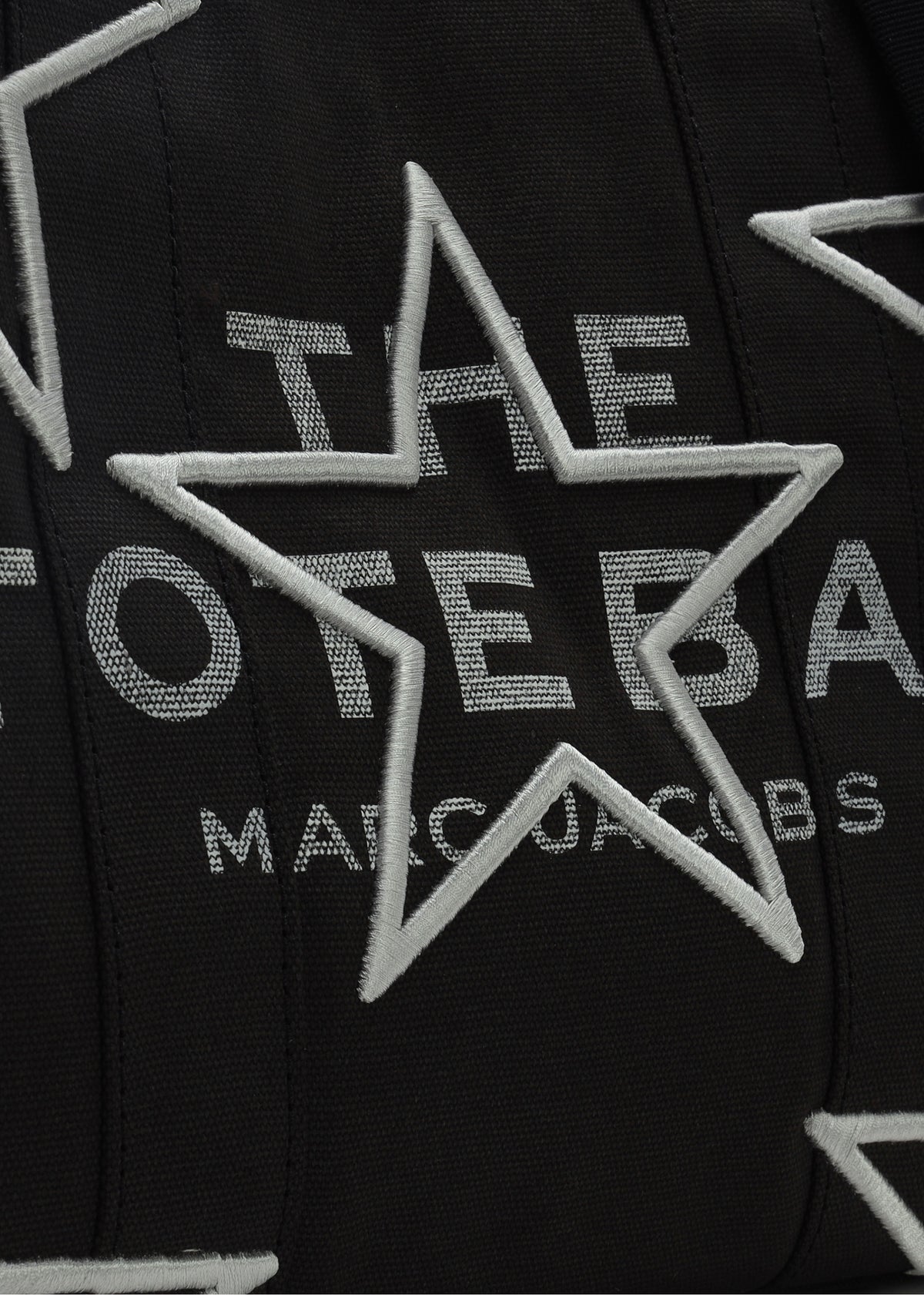 The Star Canvas Medium Black Tote Bag