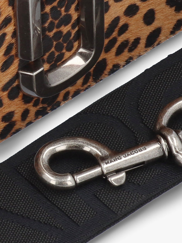 The Cheetah Haircalf Snapshot Black Multi Leather Camera Bag