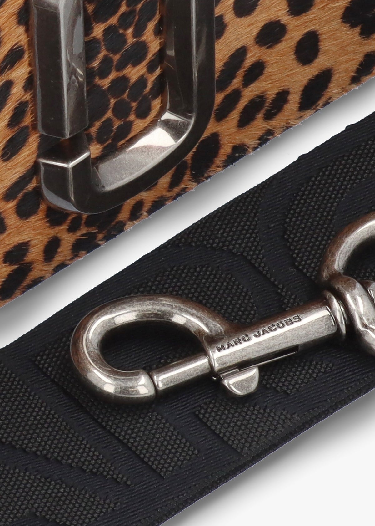 The Cheetah Haircalf Snapshot Black Multi Leather Camera Bag