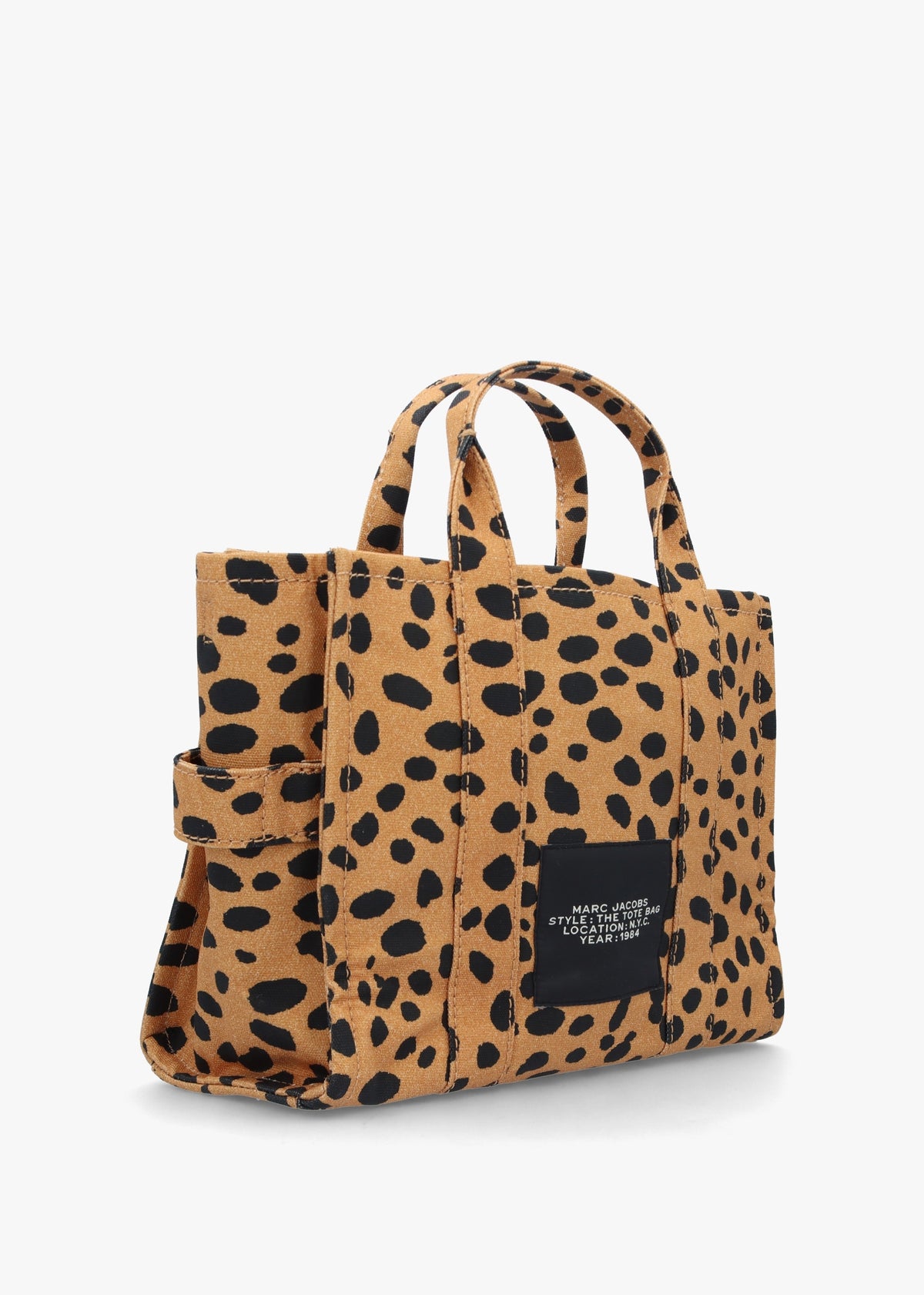 The Cheetah Canvas Medium Black Multi Tote Bag