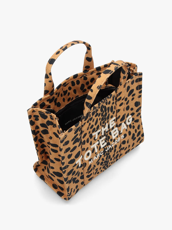 The Cheetah Canvas Medium Black Multi Tote Bag