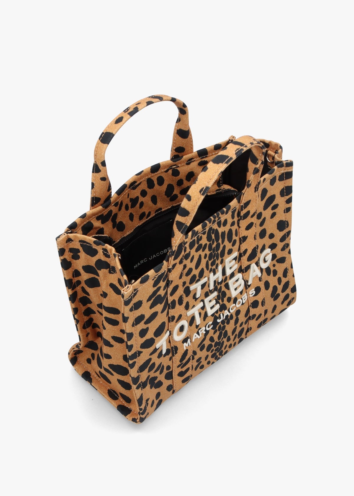 The Cheetah Canvas Medium Black Multi Tote Bag