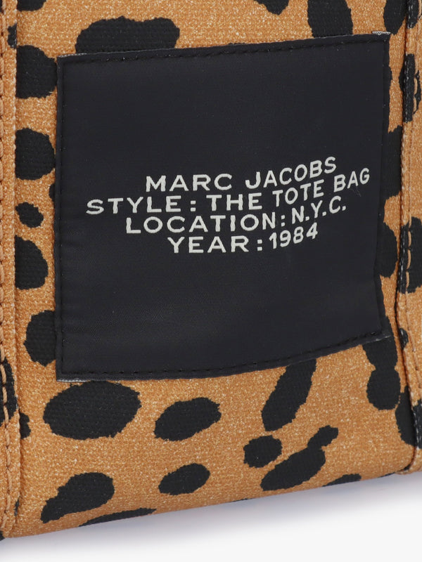 The Cheetah Canvas Medium Black Multi Tote Bag