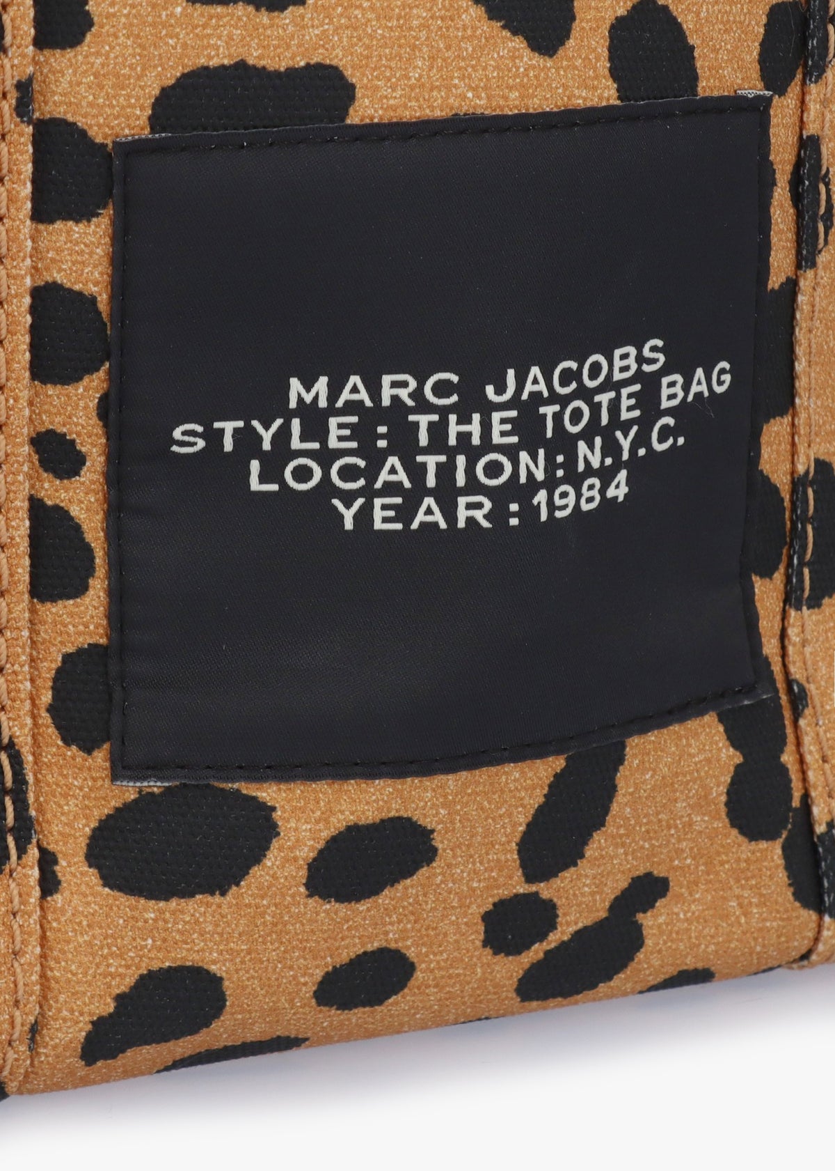 The Cheetah Canvas Medium Black Multi Tote Bag