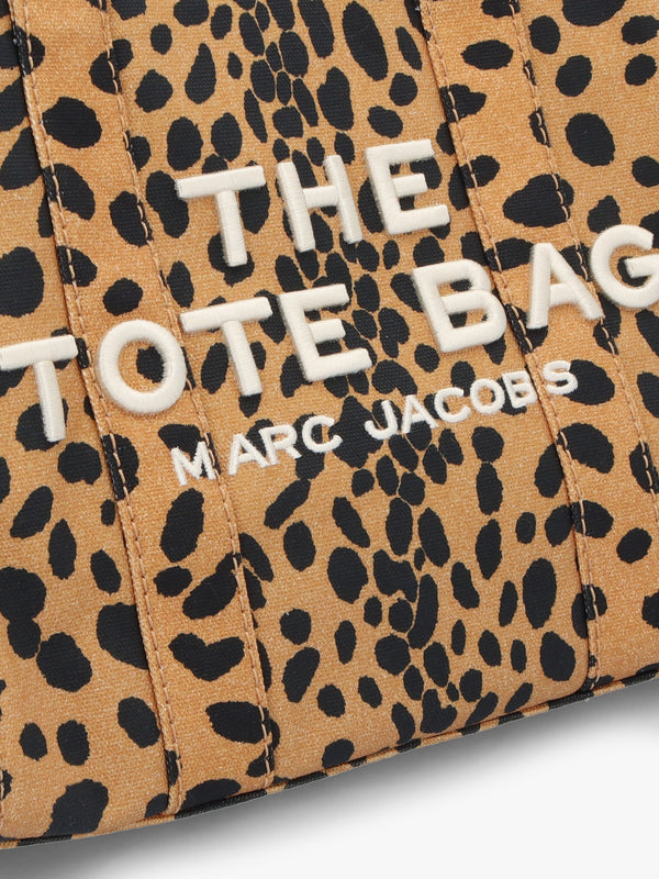 The Cheetah Canvas Medium Black Multi Tote Bag