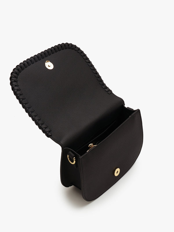 Whipstitch Nero Cross-Body Bag
