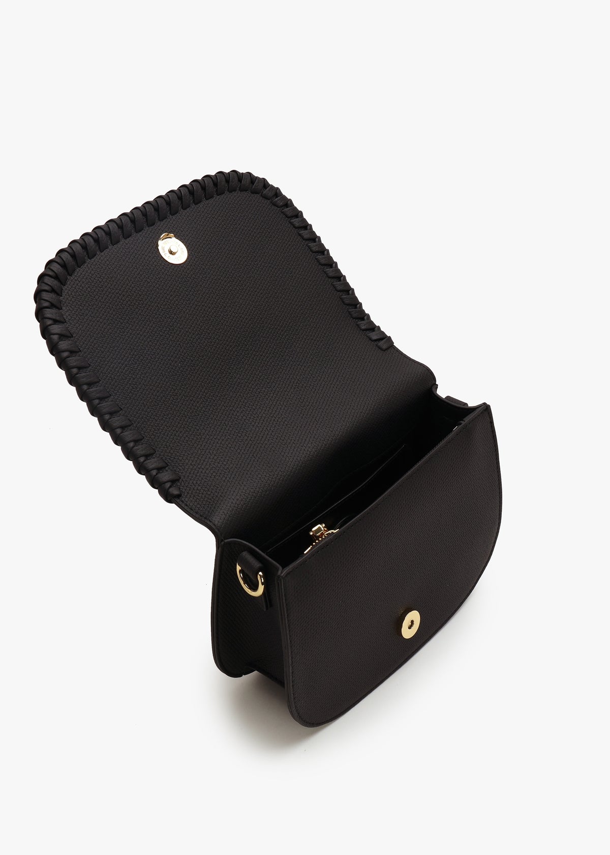 Whipstitch Nero Cross-Body Bag