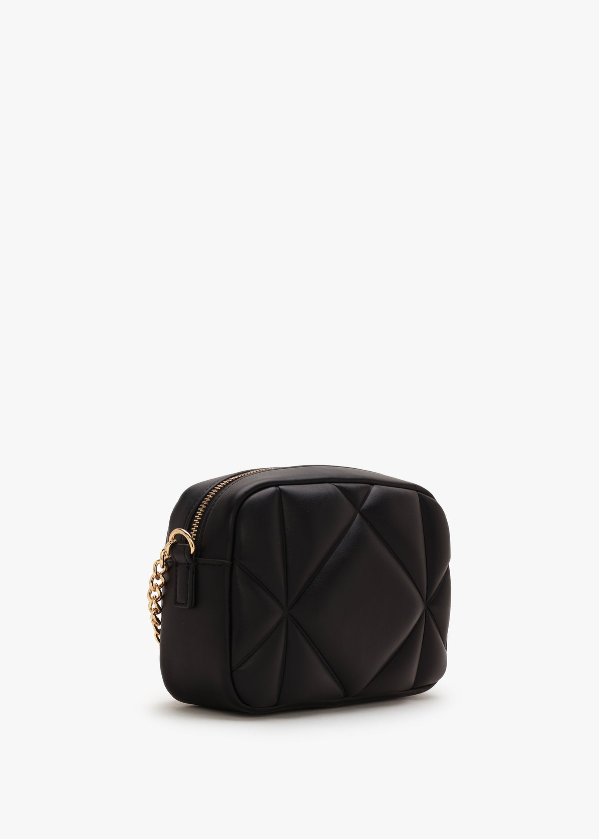 Heart Logo Quilted Nero Cross-Body Bag