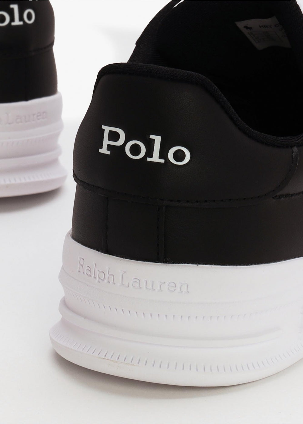 Men’s Heritage Court II Black White Leather Trainers