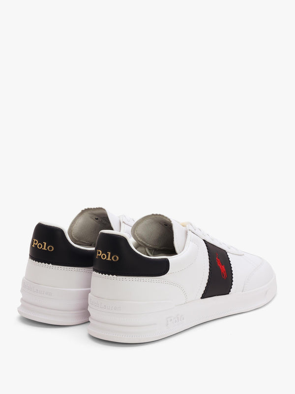 Men’s Heritage Aera White & Navy Leather Trainers