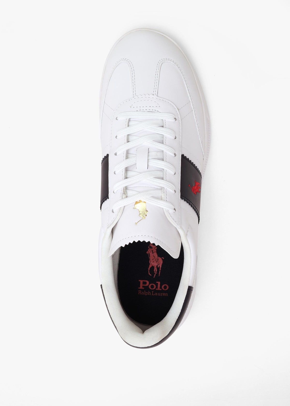 Men’s Heritage Aera White & Navy Leather Trainers