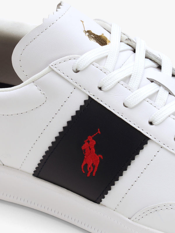 Men’s Heritage Aera White & Navy Leather Trainers