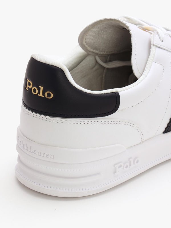 Men’s Heritage Aera White & Navy Leather Trainers