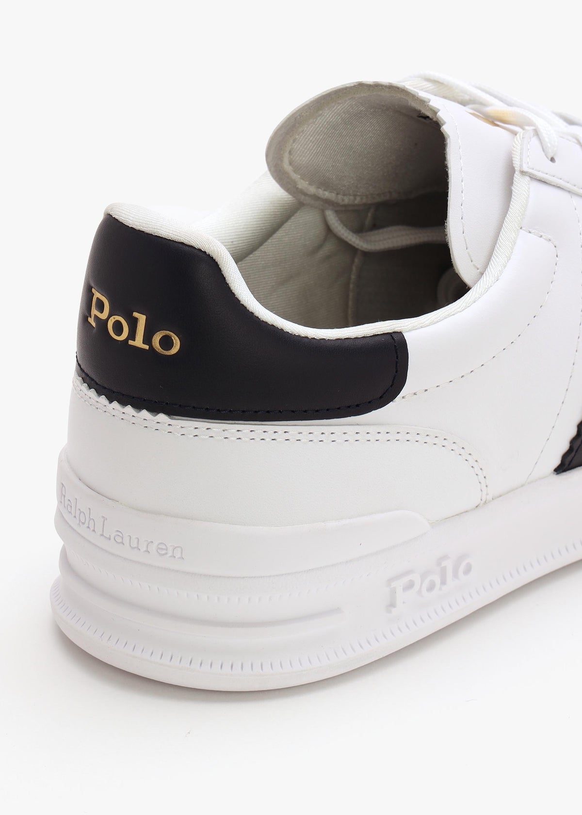 Men’s Heritage Aera White & Navy Leather Trainers