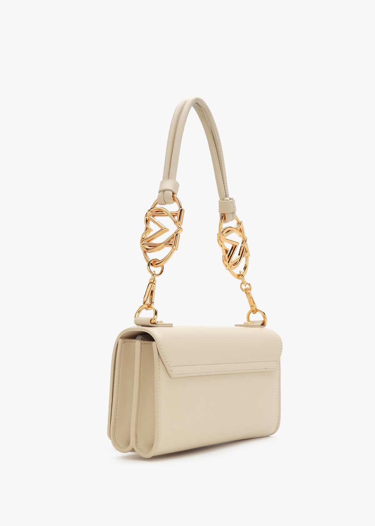 Jewel Flapover Avorio Shoulder Bag